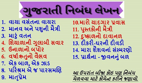 Gujarati Nibandhmala